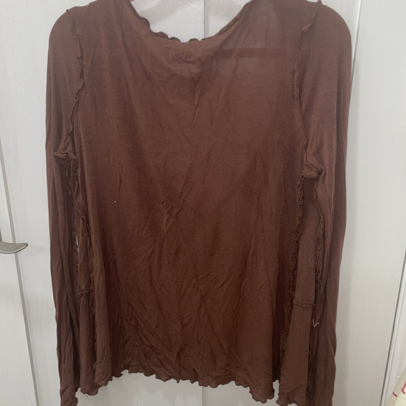 Forever21 cute brown cover up sweater - Picture 3 of 3